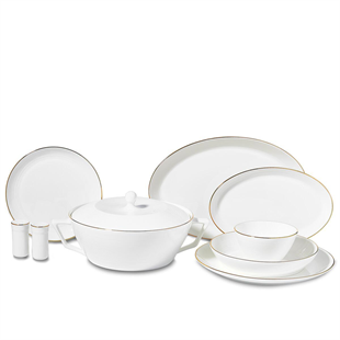 Korkmaz A8263 Lines Collection 58 Parça Yuvarlak Yemek Takımı 