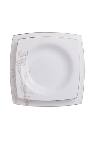 Korkmaz A8438 Bone Selection 60 Parça Kare Yemek Takımı 