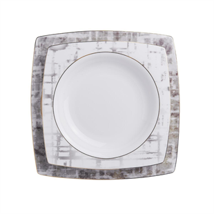 Korkmaz A8453 Bone Selection 60 Parça Kare Yemek Takımı 