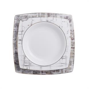 Korkmaz A8453 Bone Selection 60 Parça Kare Yemek Takımı 