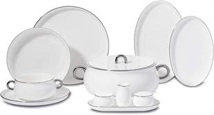 Korkmaz A8547 Aşiyan Collection 58 Parça Yuvarlak Yemek Takımı 