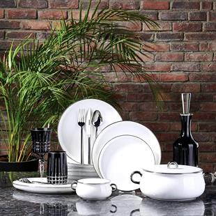 Korkmaz A8547 Aşiyan Collection 58 Parça Yuvarlak Yemek Takımı 