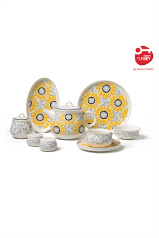 Korkmaz A8708 Aşiyan Collection 30 Parça Porselen Kahvaltı Takımı 