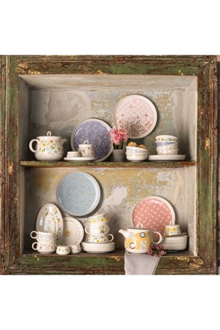 Korkmaz A8708 Aşiyan Collection 30 Parça Porselen Kahvaltı Takımı 