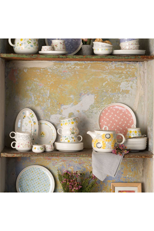 Korkmaz A8722 Aşiyan Collection 30 Parça Porselen Kahvaltı Takımı 