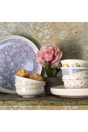 Korkmaz A8722 Aşiyan Collection 30 Parça Porselen Kahvaltı Takımı 