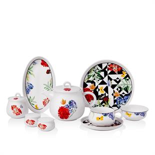 Korkmaz A8732 Aşiyan Collection 30 Parça Porselen Kahvaltı Takımı 
