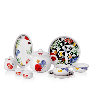 Korkmaz A8732 Aşiyan Collection 30 Parça Porselen Kahvaltı Takımı 