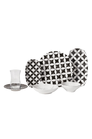 Korkmaz A8744 Doğa Collection 26 Parça Porselen Kahvaltı Takımı 