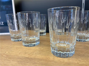 Kristal Mum Işığı 6lı Su Bardağı 