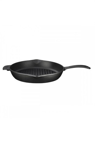 Lava Demir Döküm Metal Kulplu Yuvarlak Izgara Grill Tava 28 Cm  LV ECO Y GT 28 