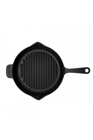 Lava Demir Döküm Metal Kulplu Yuvarlak Izgara Grill Tava 28 Cm  LV ECO Y GT 28 
