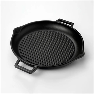 Lava Demir Döküm Yuvarlak Izgara Grill Tava 30 Cm Eco Gt 30 T5 