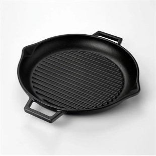 Lava Demir Döküm Yuvarlak Izgara Grill Tava 30 Cm Eco Gt 30 T5 