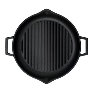 Lava Demir Döküm Yuvarlak Izgara Grill Tava 30 Cm Eco Gt 30 T5 