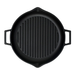 Lava Demir Döküm Yuvarlak Izgara Grill Tava 30 Cm Eco Gt 30 T5 