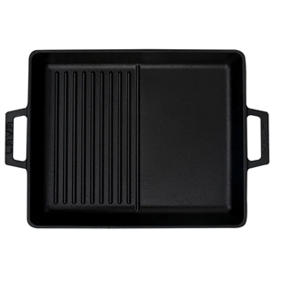Lava Izgara Grill Demir Döküm Tava Hibrit 26x32 Metal Kulplu LV ECO GT 2632 T4 