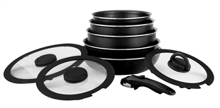 Leggno AIO2252SET9 All-In-One Titanium 9 Parça Tencere Set 