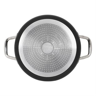 Leggno MST2828ST24BK Master Titanium Sığ Tencere Siyah 24 Cm 