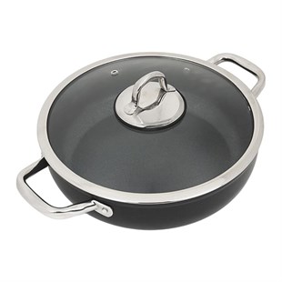 Leggno MST2828ST24BK Master Titanium Sığ Tencere Siyah 24 Cm 