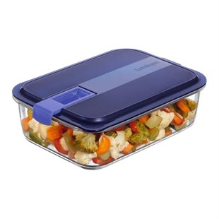 Luminarc Temp Easy Box Dikdörtgen Vakumlu Saklama Kabı 197 CC Mavi Kapak 003Q1922 