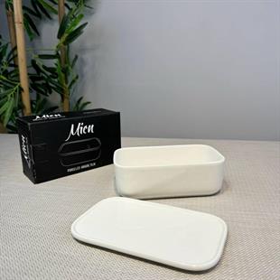 Mien Porselen Kapaklı Dikdörtgen Kahvaltılık 15 Cm Por23-0976 