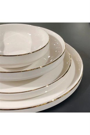 Mikasa Moor Gold Modern Altın 24 Parça Yemek Takımı Seti 