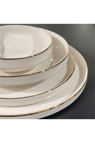 Mikasa Moor Gold Modern Altın 24 Parça Yemek Takımı Seti 