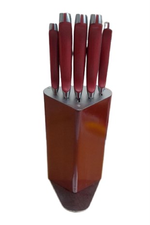 Narin 6 Parça Çelik Standlı Bıçak Seti 