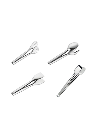 Nehir 4lü Çelik Maşa Seti Pasta+ızgara+servis+makarna Maşa Çelik