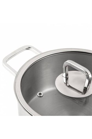 Nehir Silver Trend 8 Parça Çelik Tencere Seti 29001 