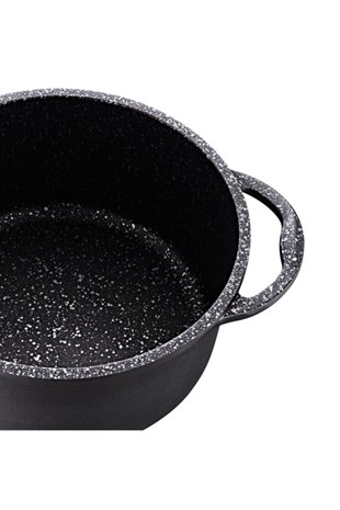 Olika Palladium 24 Cm Siyah Derin Tencere PD2404 