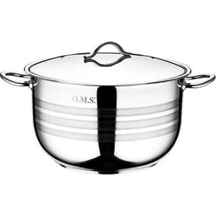Oms 2005 Mega Çelik Tencere 36x22 Cm 22,5 Litre 
