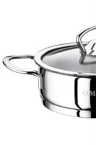 Oms 2008 Mini Basık Çelik Tencere 14x5 Cm 0,70 Litre 