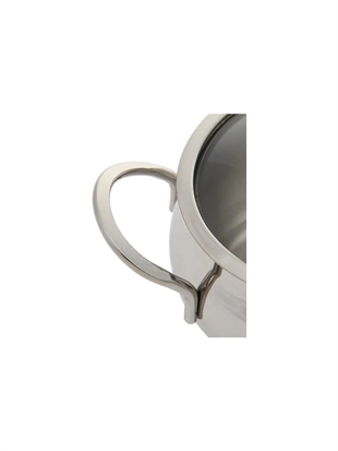 Oms 2008 Mini Basık Çelik Tencere 14x5 Cm 0,70 Litre 