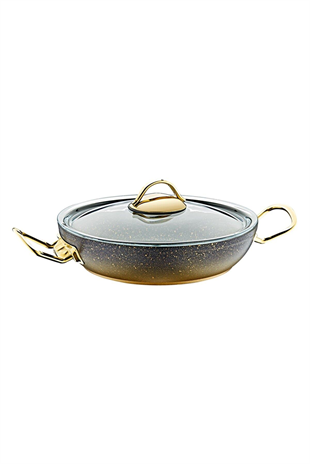 Oms 3032 Gold 6 Parça 18-20-22 cm Granit Sahan Takımı 