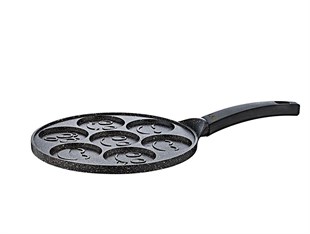 Oms 3256 26 cm Döküm Granit Baby Krep Tava 