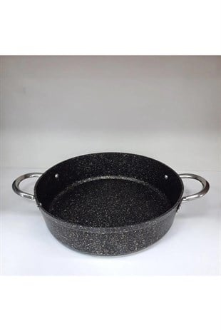 Oms 3316 Granit İndüksiyonlu Granit Karnıyarık Tenceresi 28 Cm Siyah 