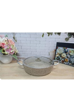 Oms 3316 Granit Karnıyarık Tencere 28 X 8 Cm 