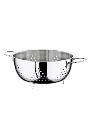 Oms 6081 Ayaklı Çelik Makarna Süzgeç 24 Cm 