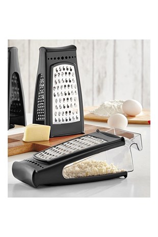 Oms Çift Yönlü Hazneli Paslanmaz Rende 