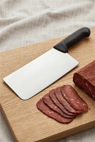 Pastırma Satırı Bıçağı Sürmene Paslanmaz Çelik Satır Bıçak Pastırma Kesme Bıçağı 39 Cm Sürbisa 61730 