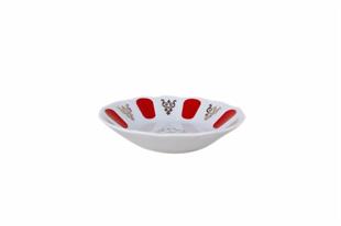 Porland Kahveci Kırmızı Yaldız Porselen Çay Tabağı 11 Cm 