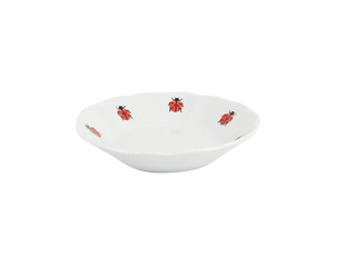 Porland Uğur Böceği Porselen Çay Tabağı 11 Cm 