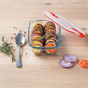 Pyrex 210ph00/7146 Kare Saklama Kabı Mikrodalga 0,35 Lt 