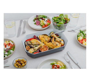 Pyrex 295b004/7145 Dikdörtgen Fırın Kabı 33x22x7 Cm Gri 