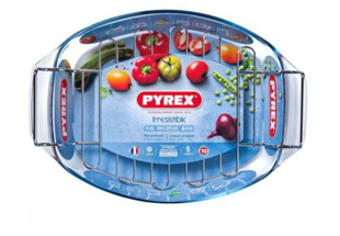 Pyrex 412u000/7043 Izgaralı Oval Fırın Kabı 4 Litre 