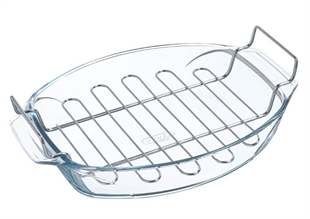 Pyrex 412u000/7043 Izgaralı Oval Fırın Kabı 4 Litre 