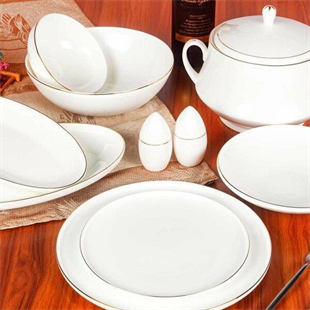 Roy King Gold Thin 55 Parça Bone China Porselen Yemek Takımı Dsn048 