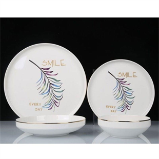 Roy King Happy Bone China 24 Parça Porselen Yemek Takımı Dsn020 